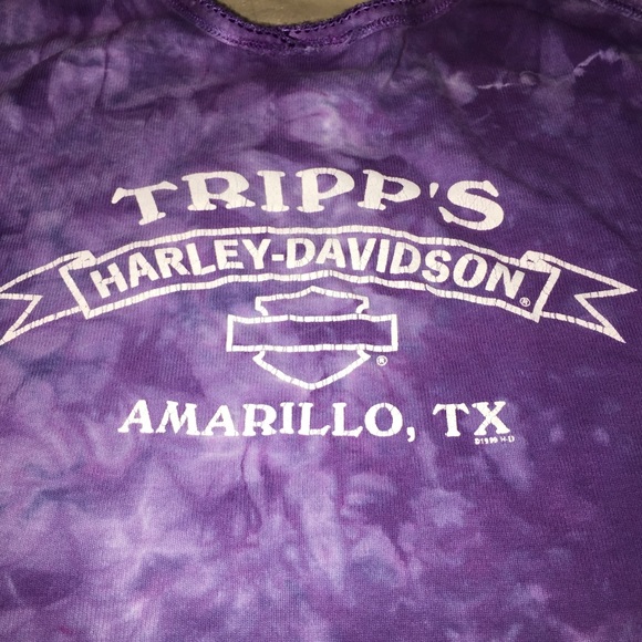 RARE Harley Davidson tie dye top Amarillo TX 1999 - Picture 5 of 8